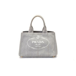 Prada Canapa Gray Canvas